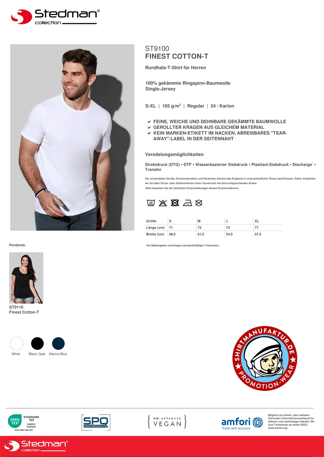 Stedman Finest Cotton-T
