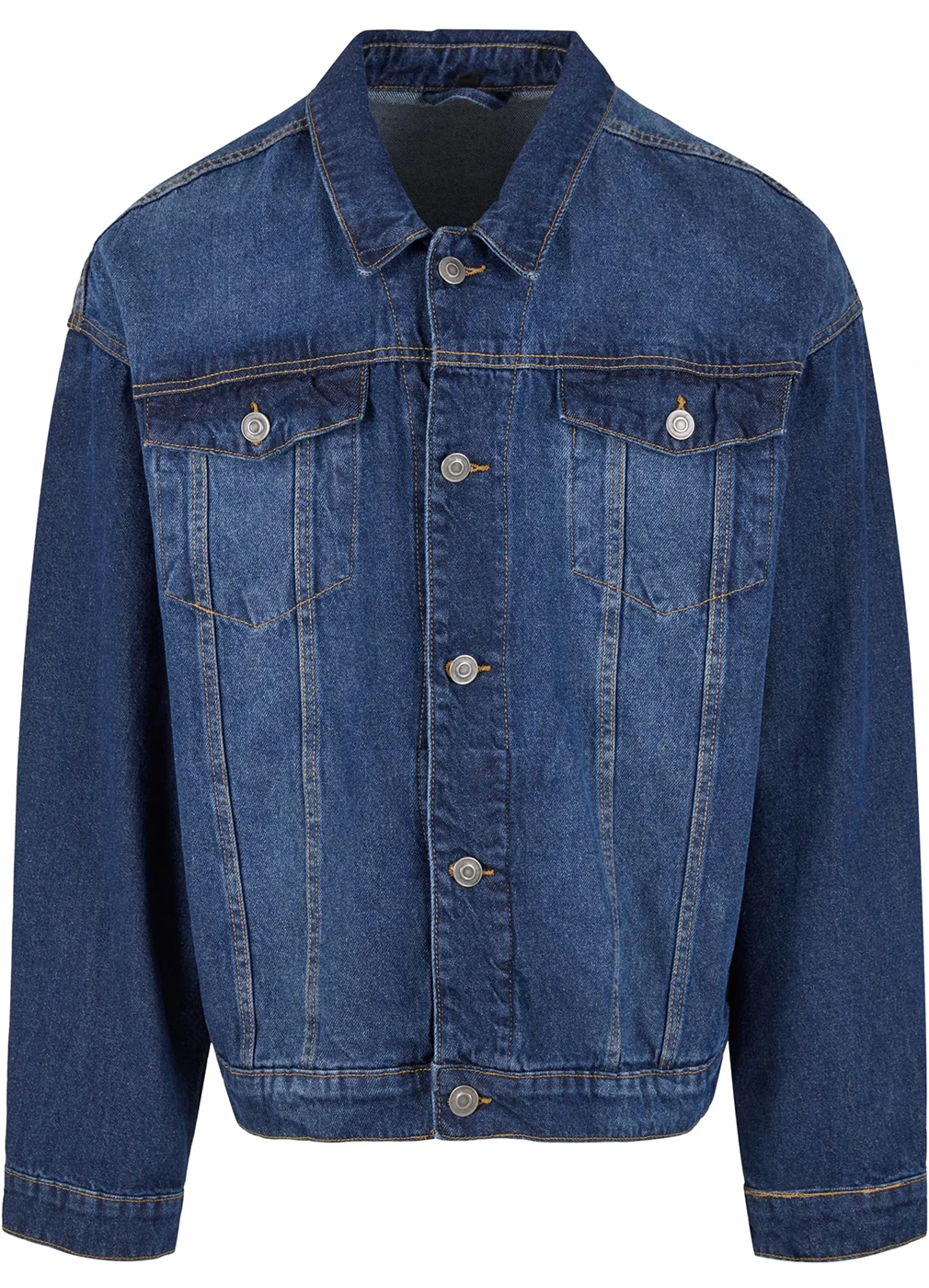 Build Your Brand Heavy Ounce Boxy Denim Jacket