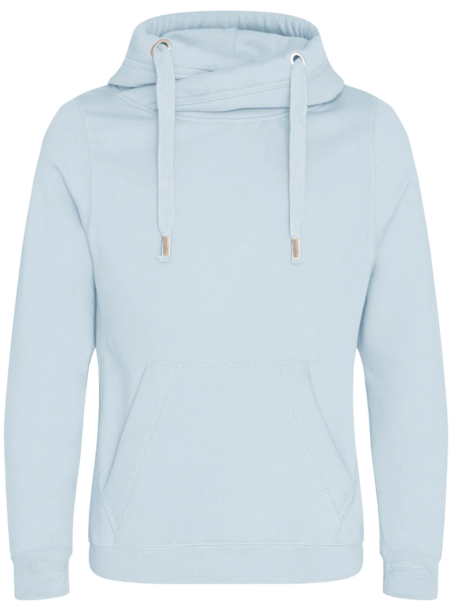 Just Hoods Cross Neck Hoodie