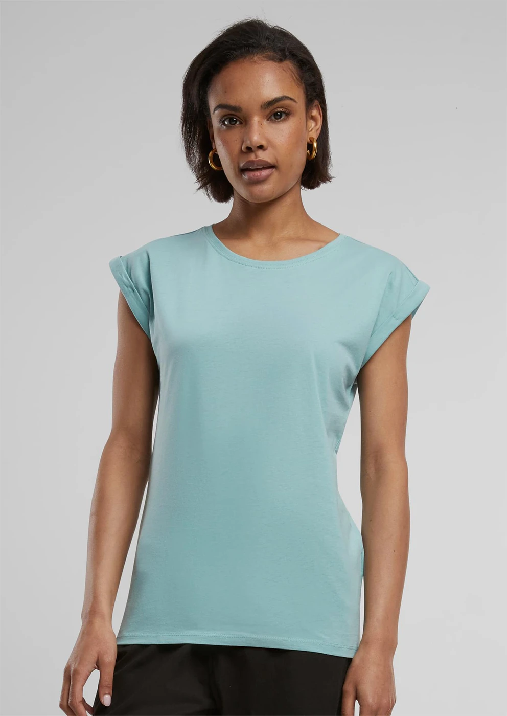 Build Your Brand Ladies Extended Shoulder Tee