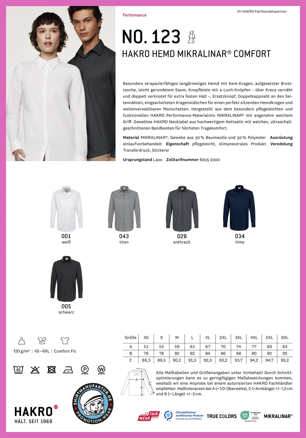 Hakro Mikralinar Shirt Hakro Mikralinar Shirt
