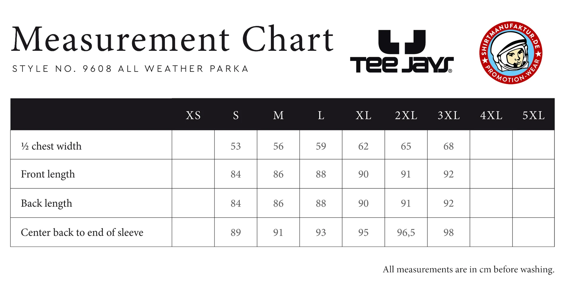 Tee Jays Mens All Weather Parka 