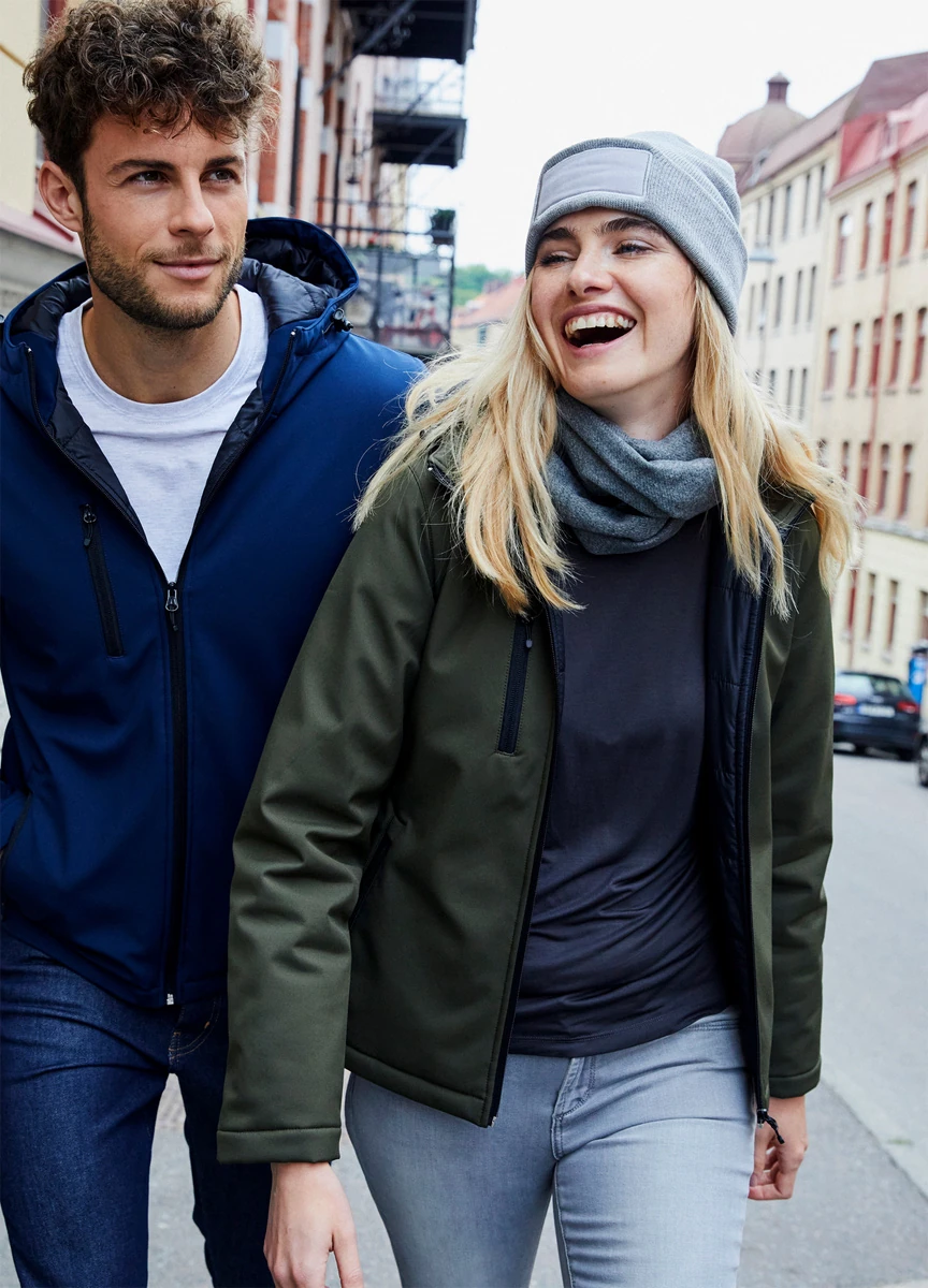 Clique Womens Padded Softshell Hooded Jacket Clique Womens Padded Softshell Hooded Jacket