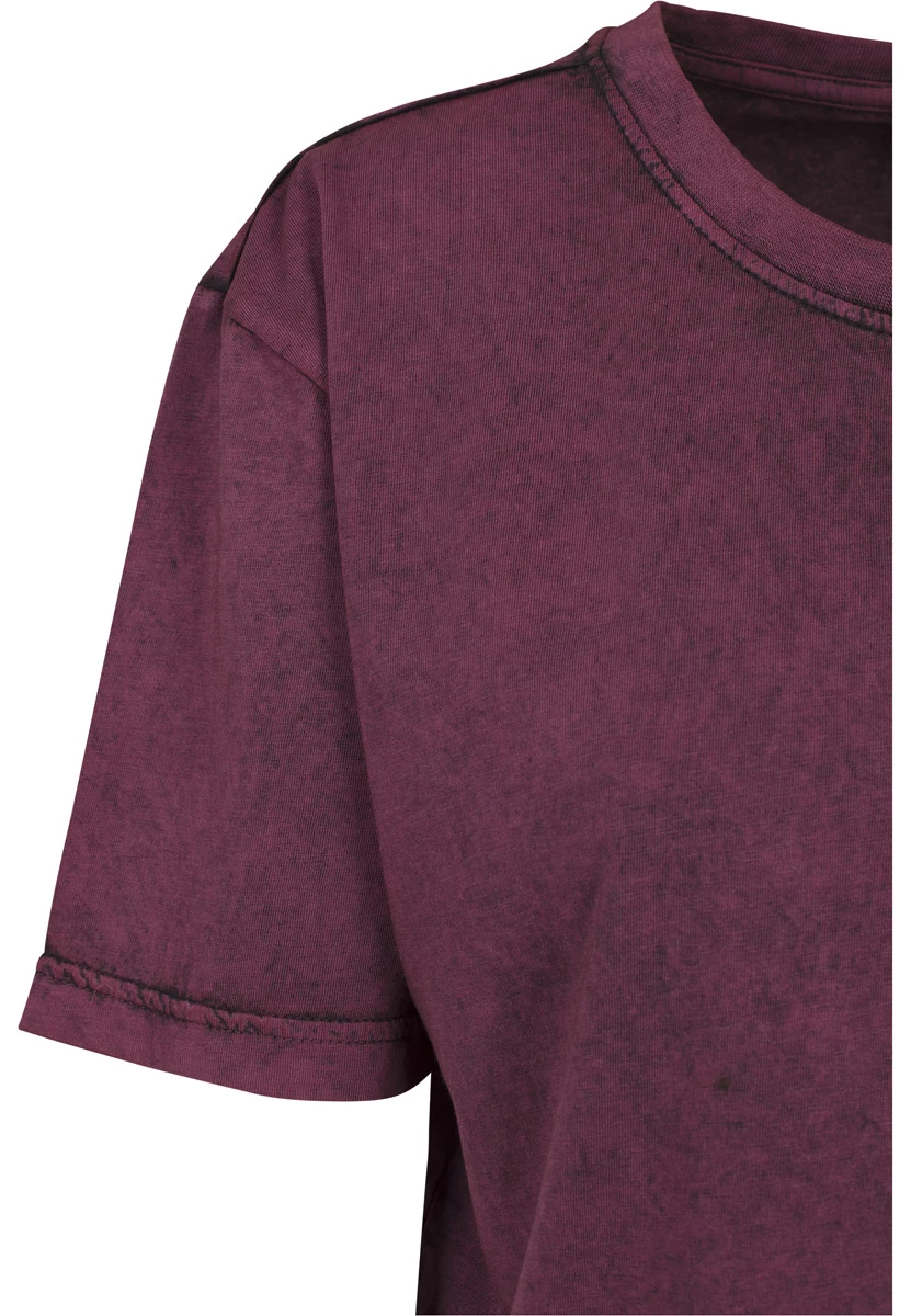 Build Your Brand Ladies Acid Washed Cropped Tee