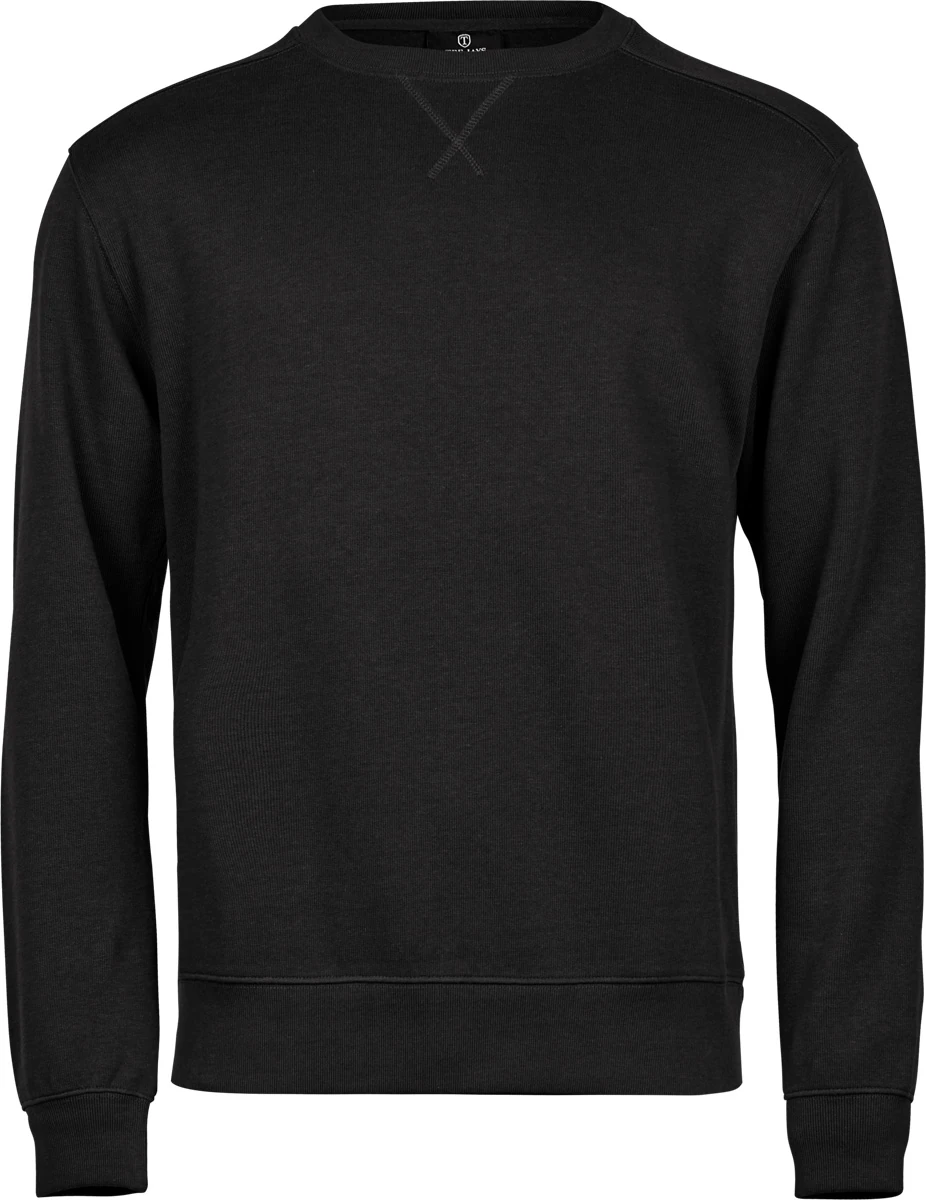 Tee Jays Ribbed Interlock Crew Neck