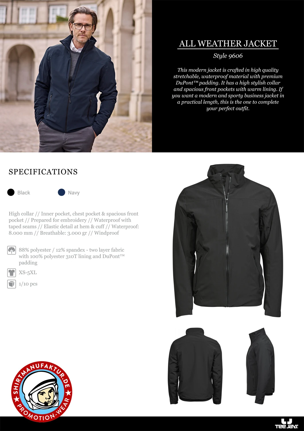 Tee Jays All Weather Jacket