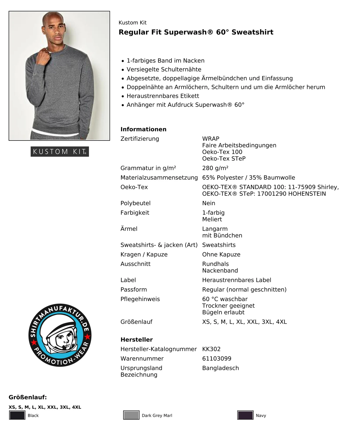 Kustom Kit Klassic Sweatshirt