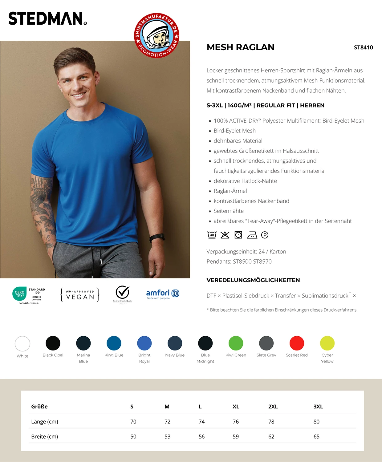 Stedman Active 140 Raglan