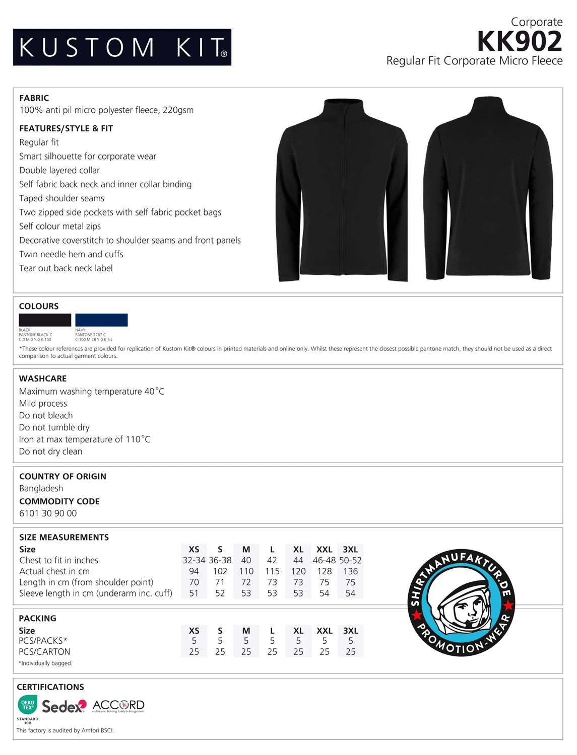 Kustom Kit Corporate Micro Fleece