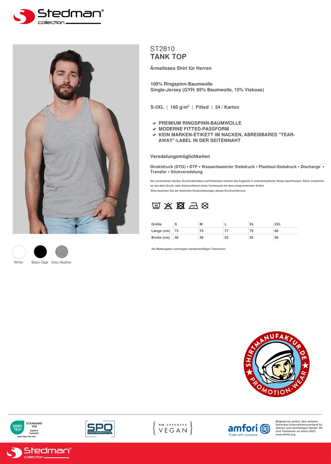 Stedman Comfort Tank Top