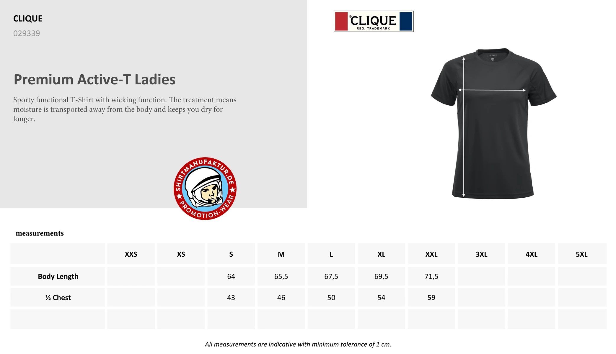 Clique Womens Premium Active-T