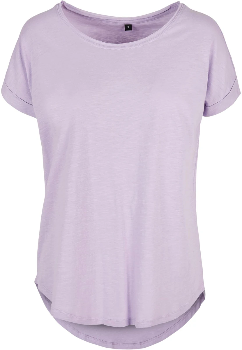 Build Your Brand Ladies Long Slub Tee