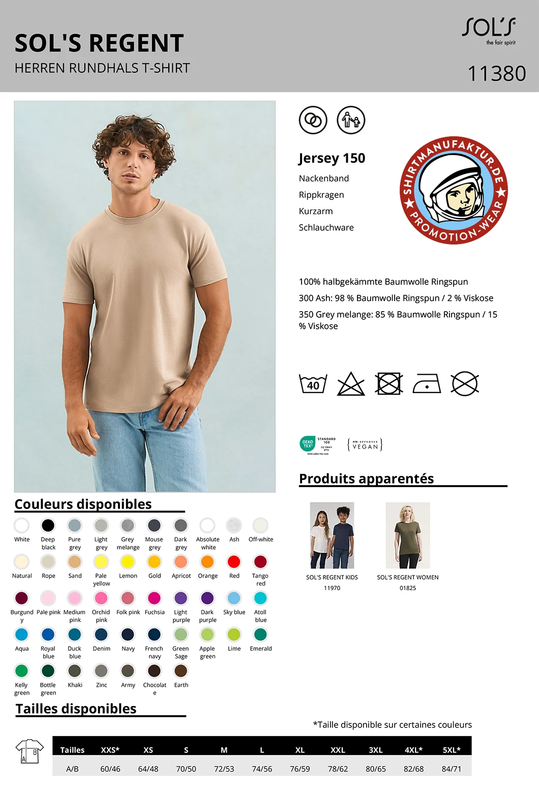 Sol's Regent T-Shirt 150