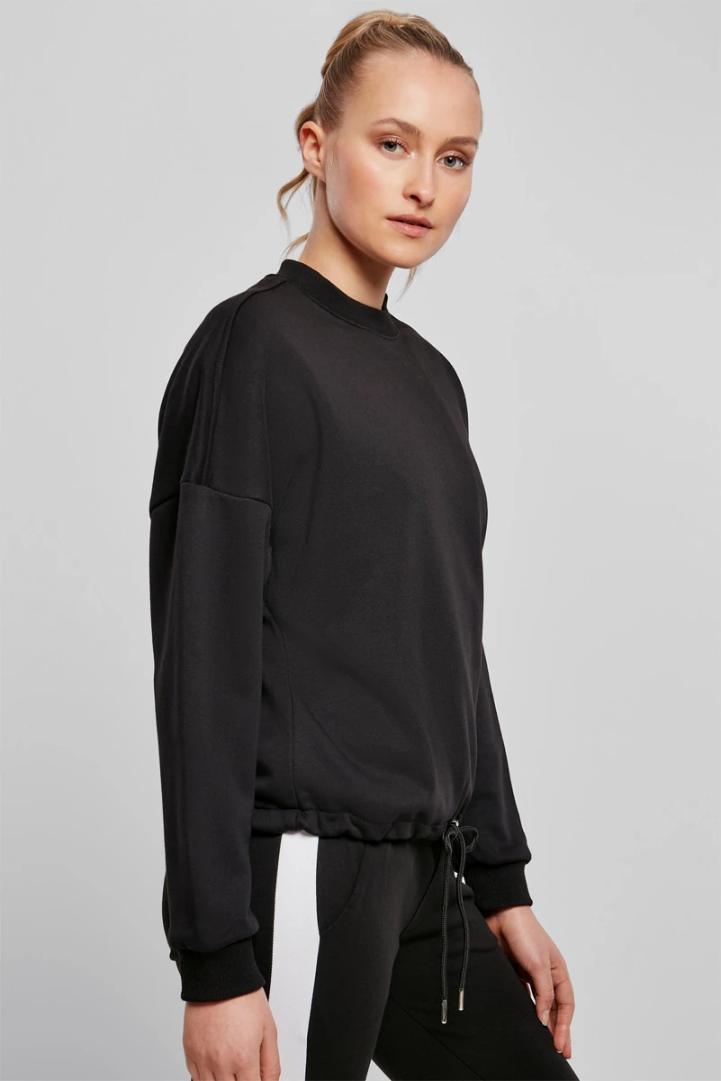 Build Your Brand Ladies Oversize Crewneck