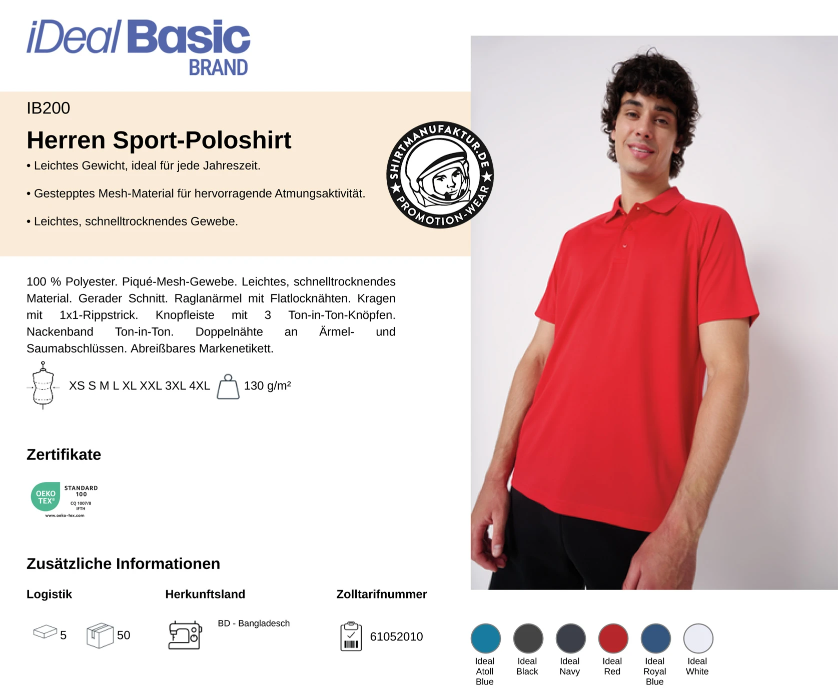 Ideal Basic Mens Sport Polo
