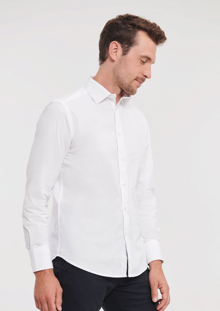 Russell Mens Longsleeve Fitted Shirt