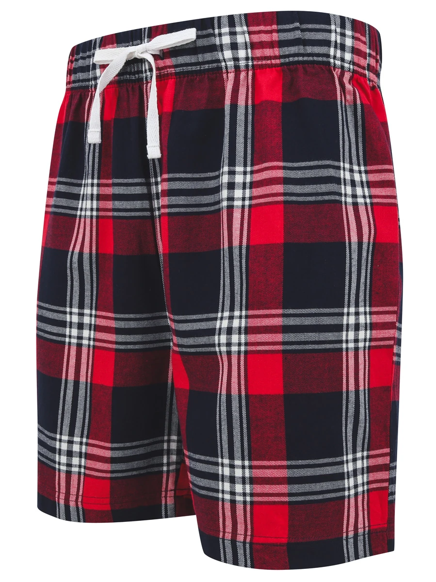 SkinniFit Mens Tartan Lounge Shorts