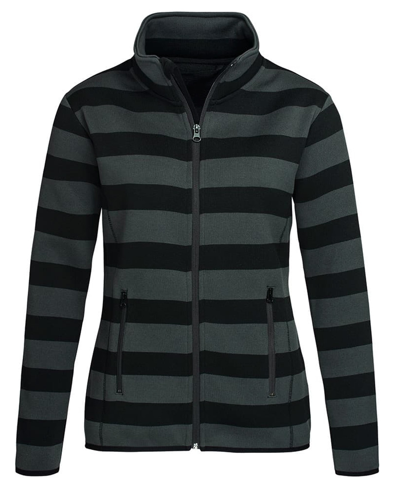 Stedman Women Striped Fleece Jacket