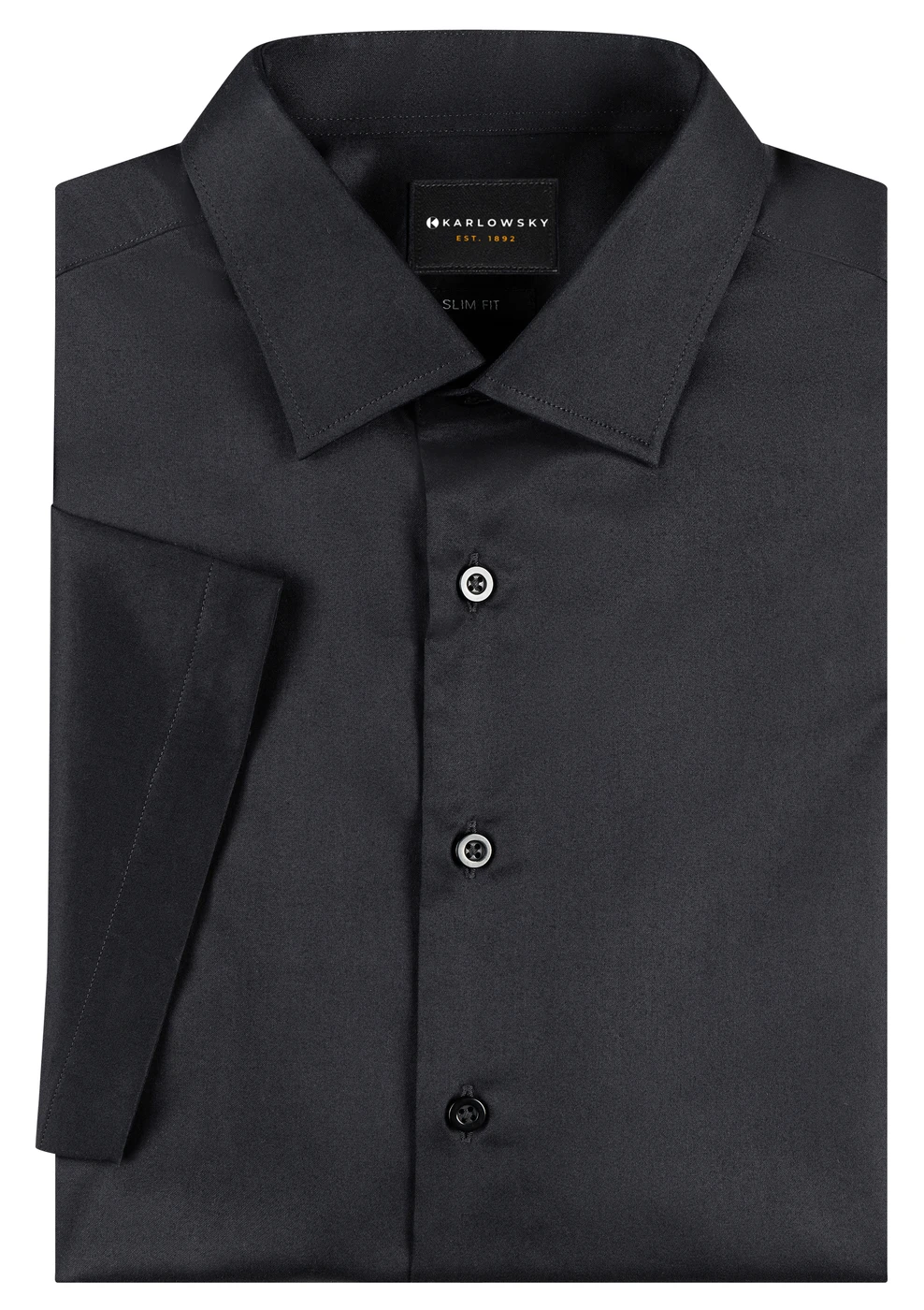 Karlowsky Kurzarm Herrenhemd Active-Stretch Slim-Fit