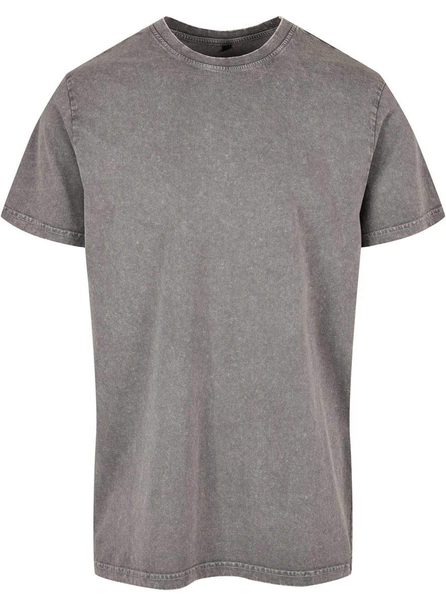 Build Your Brand, Acid Wash T-Shirt BY190, asphalt