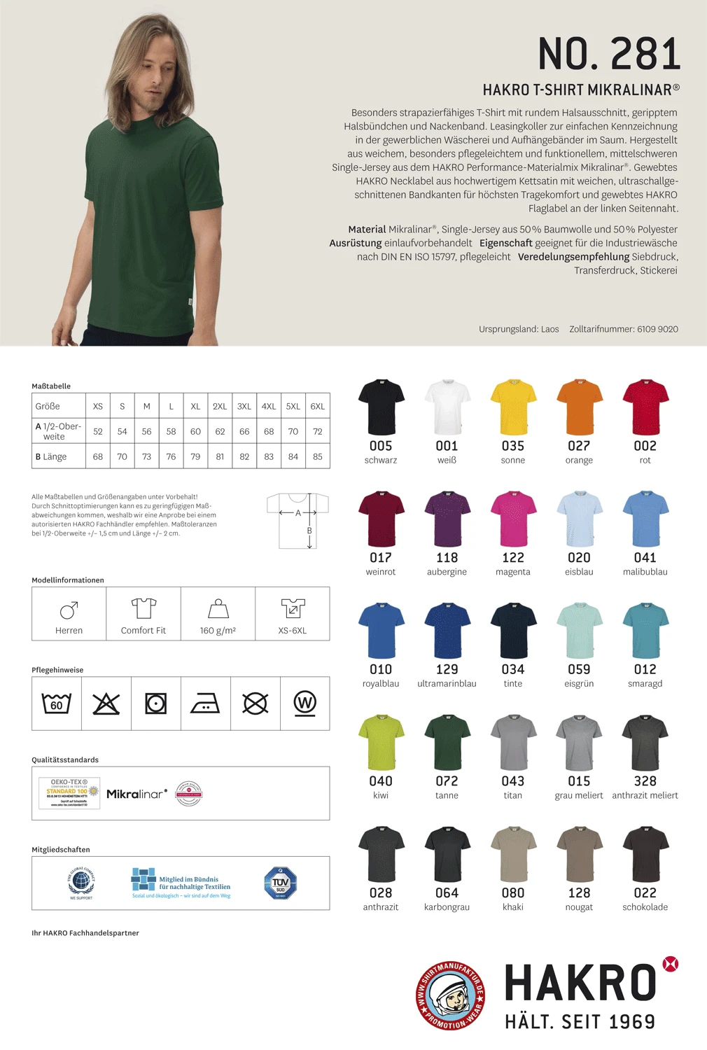 Hakro T-Shirt Mikralinar