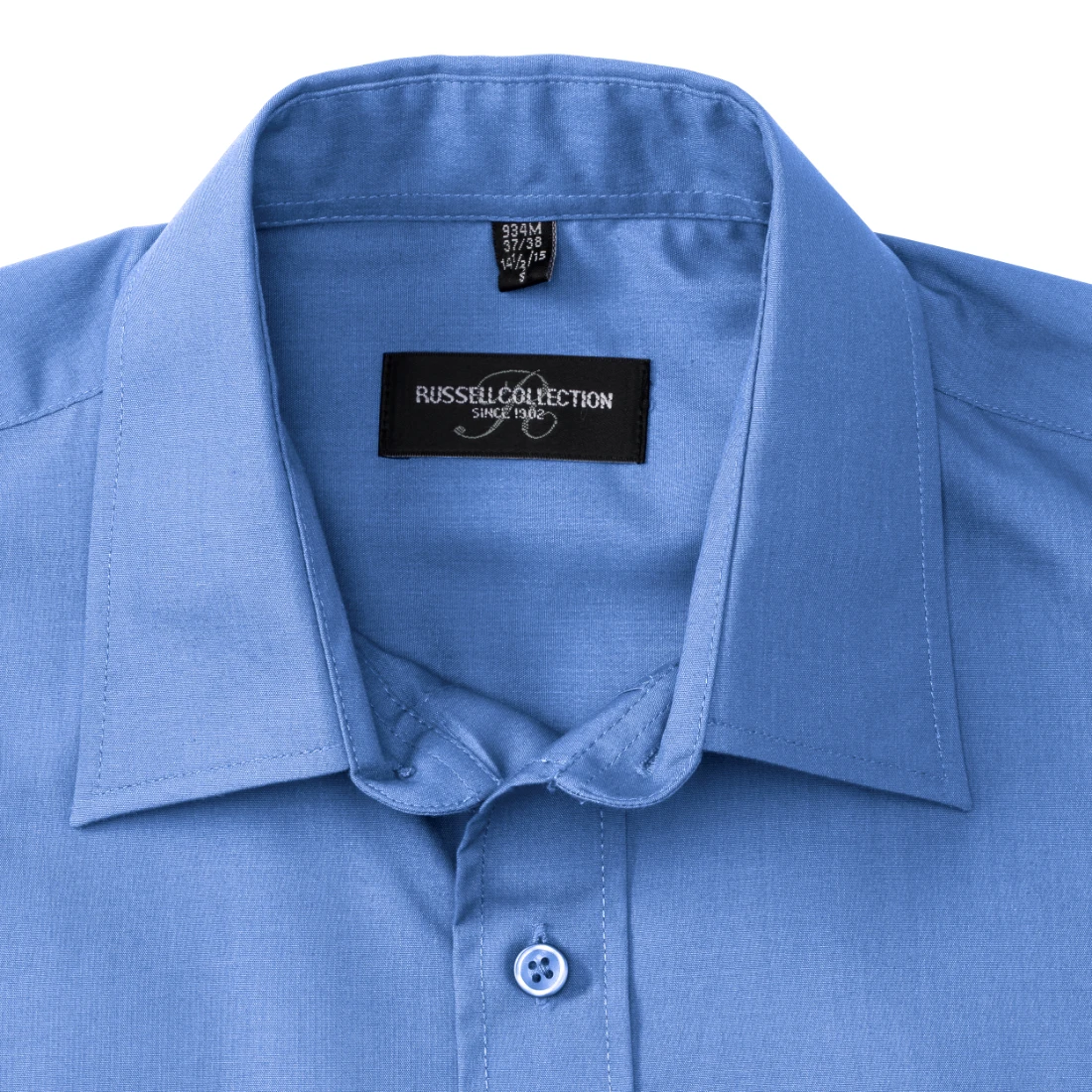 Russell Mens Poly-Cotton Longsleeve Poplin Shirt Russell Mens Poly-Cotton Longsleeve Poplin Shirt