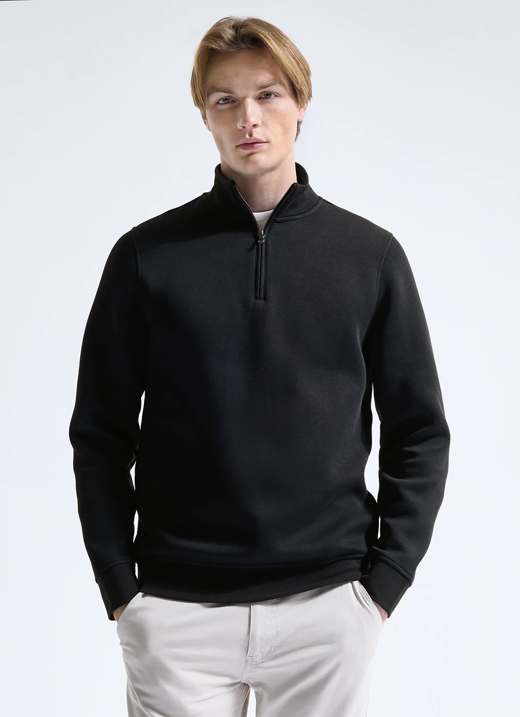 Asquith & Fox Mens Quarter Zip Premium Sweatshirt