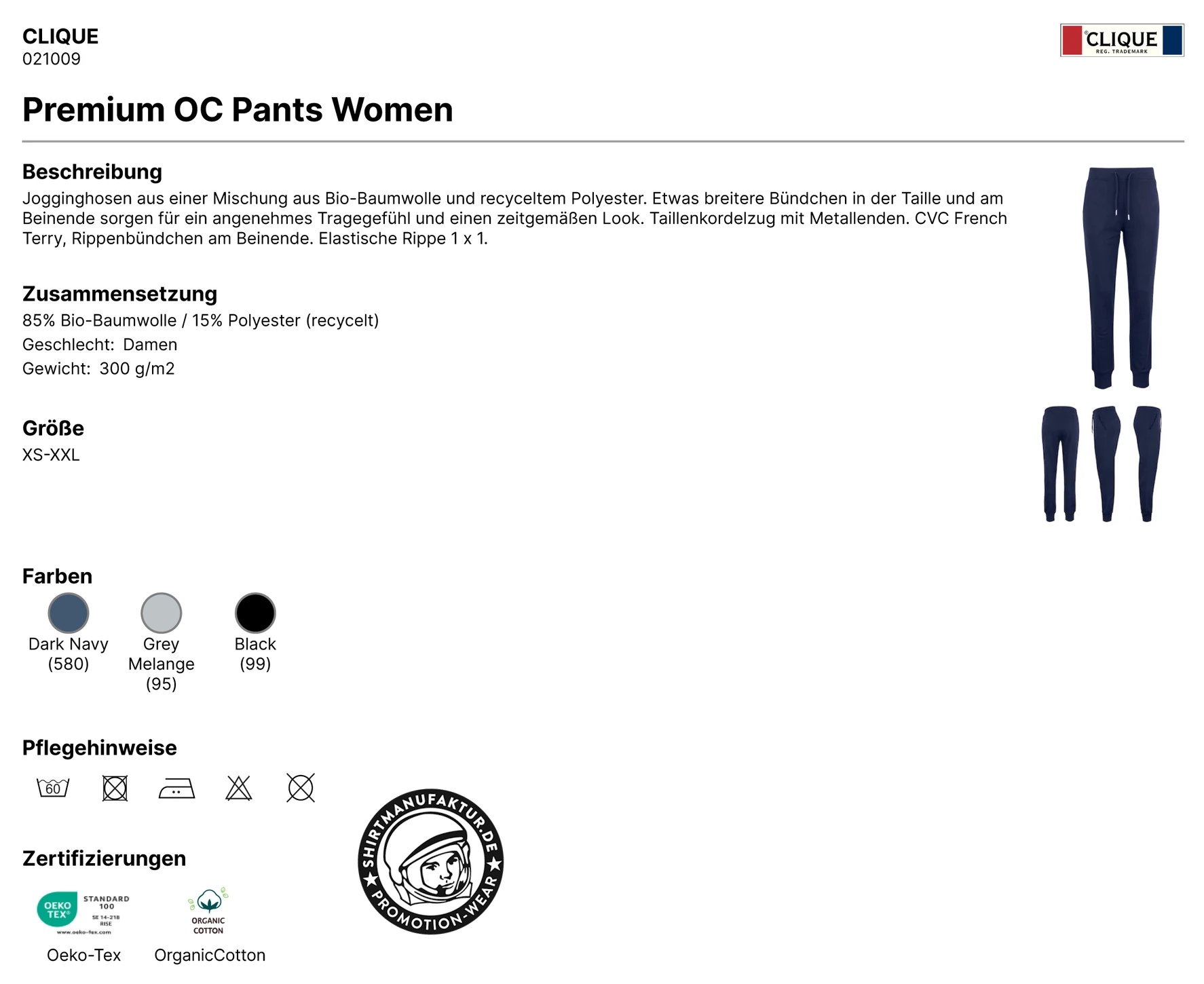 Clique Womens Premium OC Pants