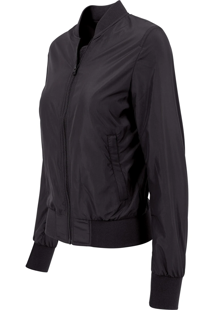 Build Your Brand Ladies Nylon Bomber Jacket