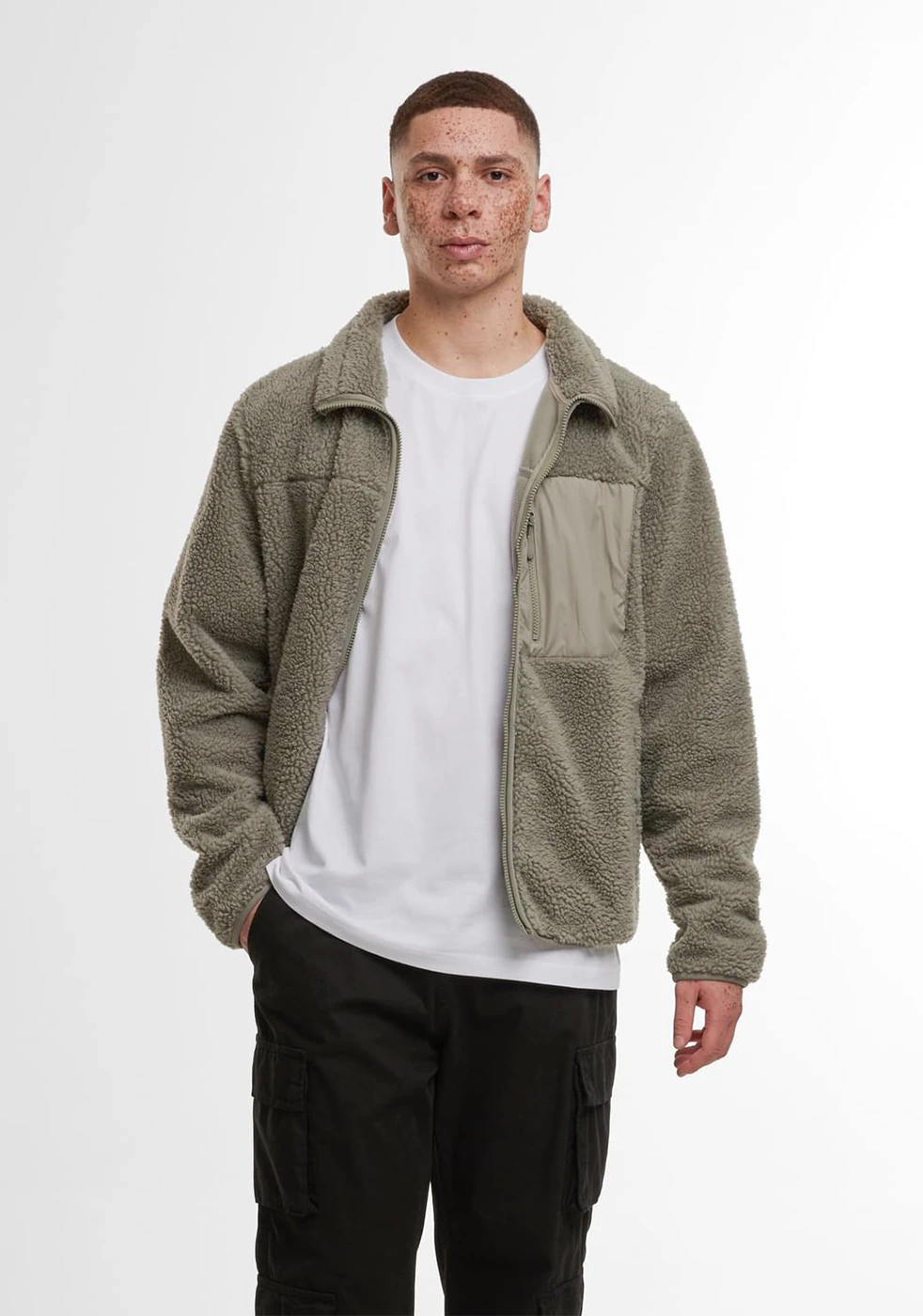 Build Your Brand Bonded Sherpa Jacket Build Your Brand Bonded Sherpa Jacket