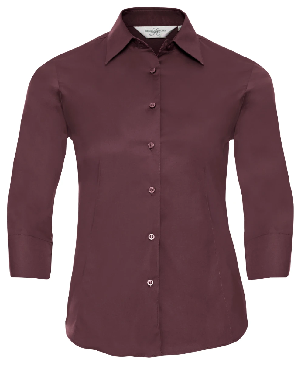Russell Ladies 3/4 Sleeve Fitted Blouse