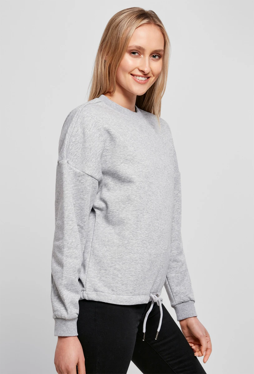 Build Your Brand Ladies Oversize Crewneck