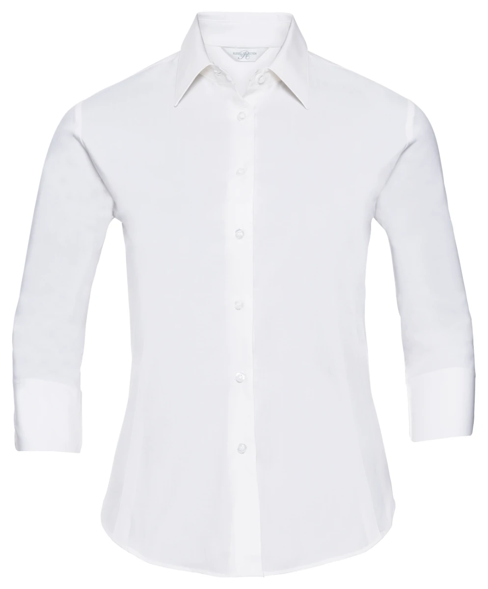 Russell Ladies 3/4 Sleeve Fitted Blouse