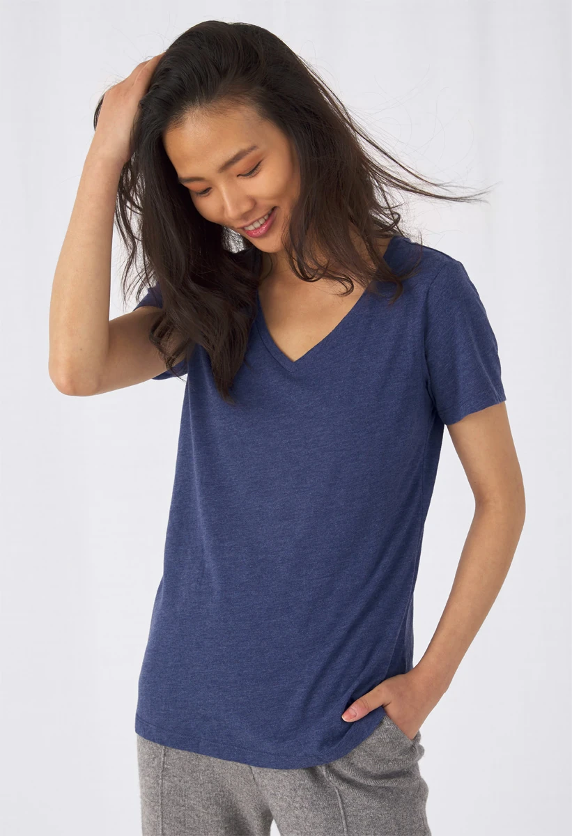 B&C Womens V-Neck Triblend T-Shirt