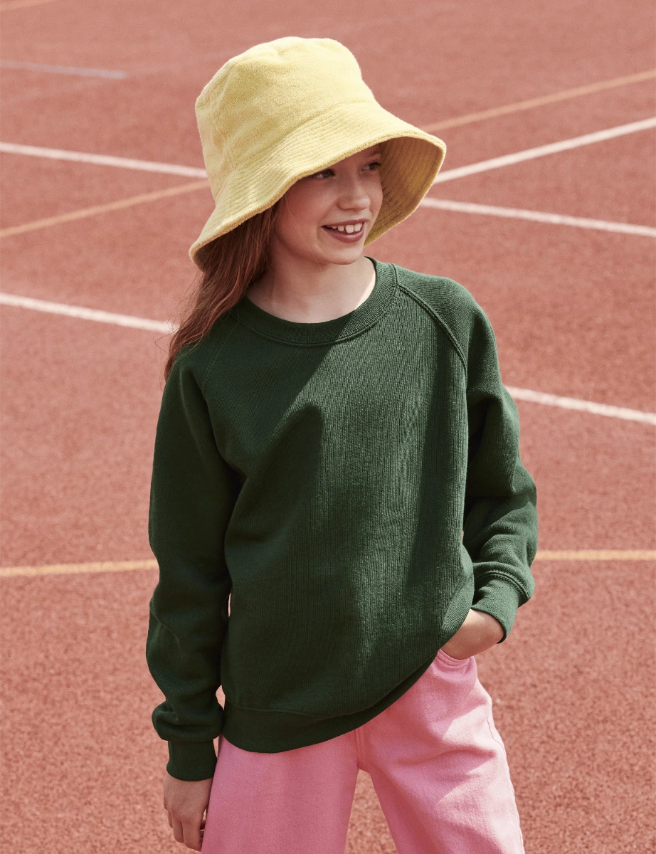 Fruit of the Loom Kids Classic Raglan Sweat