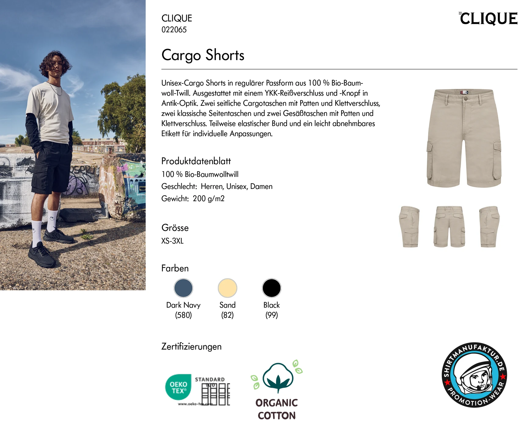 Clique Cargo Shorts Clique Cargo Shorts
