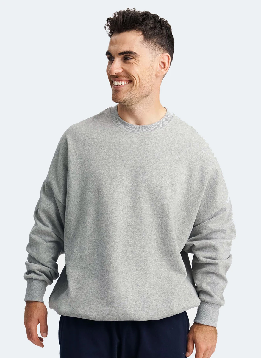 Neutral Oversized Tiger Cotton Sweatshirt