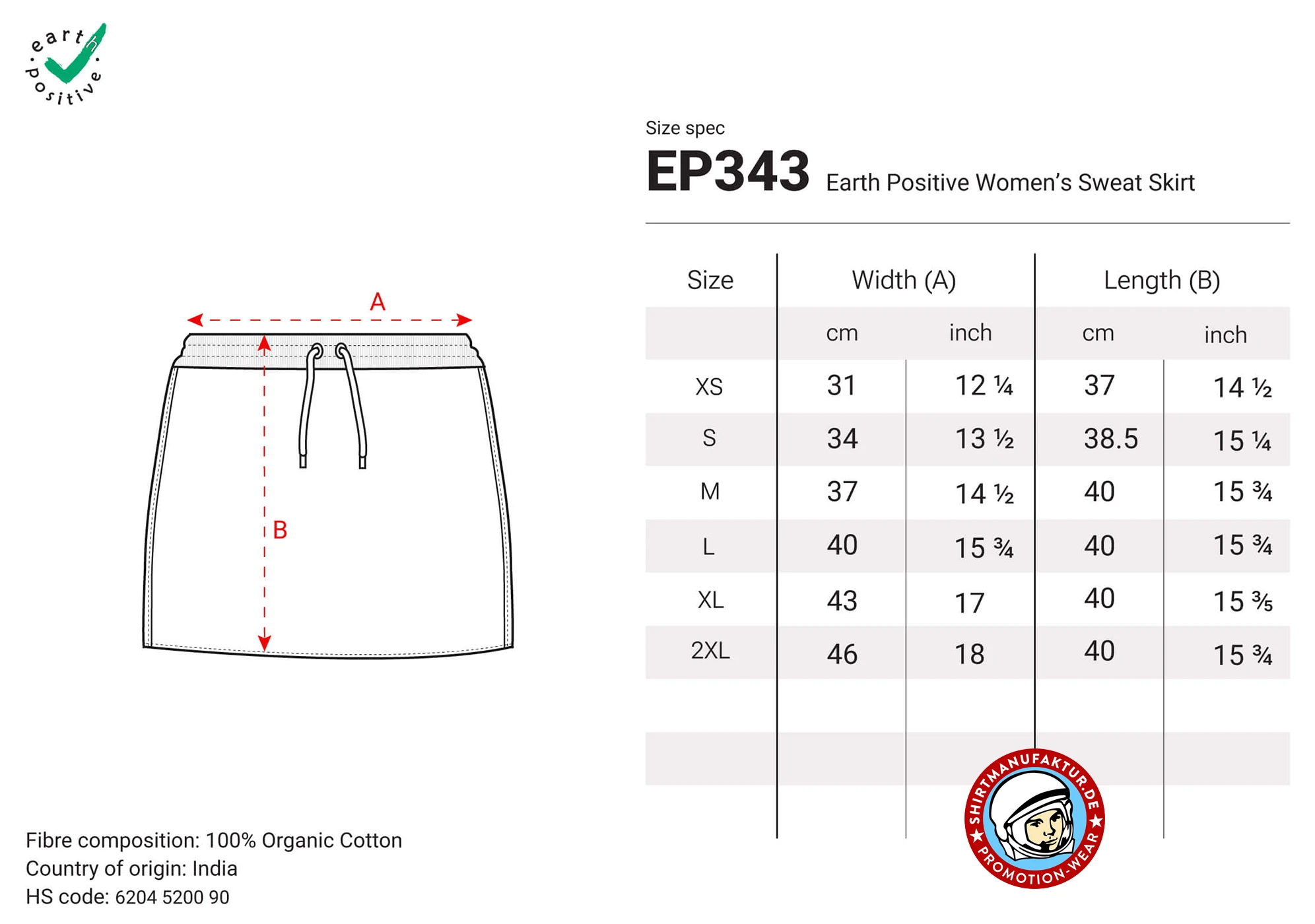 Earth Positive Sweat Skirt