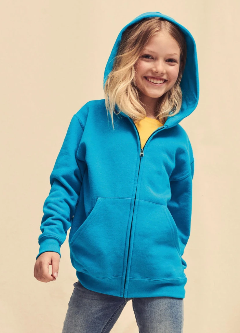 Fruit of the Loom Kids Classic Hooded Sweat Jacket