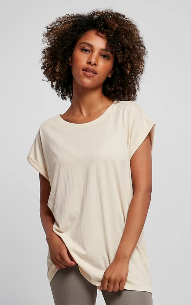 Build Your Brand Ladies Extended Shoulder Tee