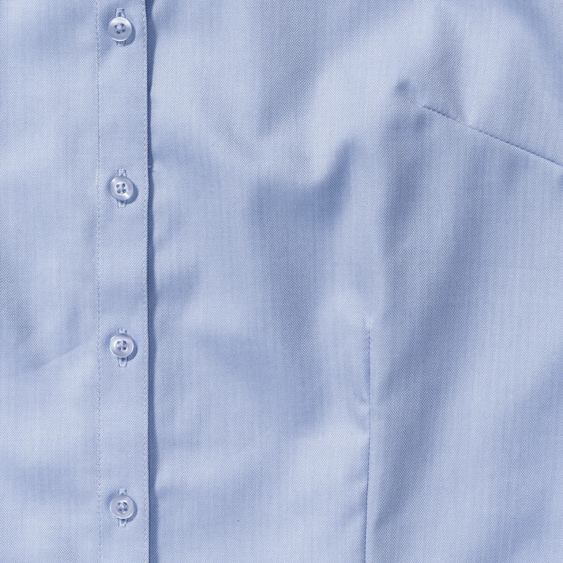 Russell Ladies Short Sleeve Tailored Herringbone Blouse