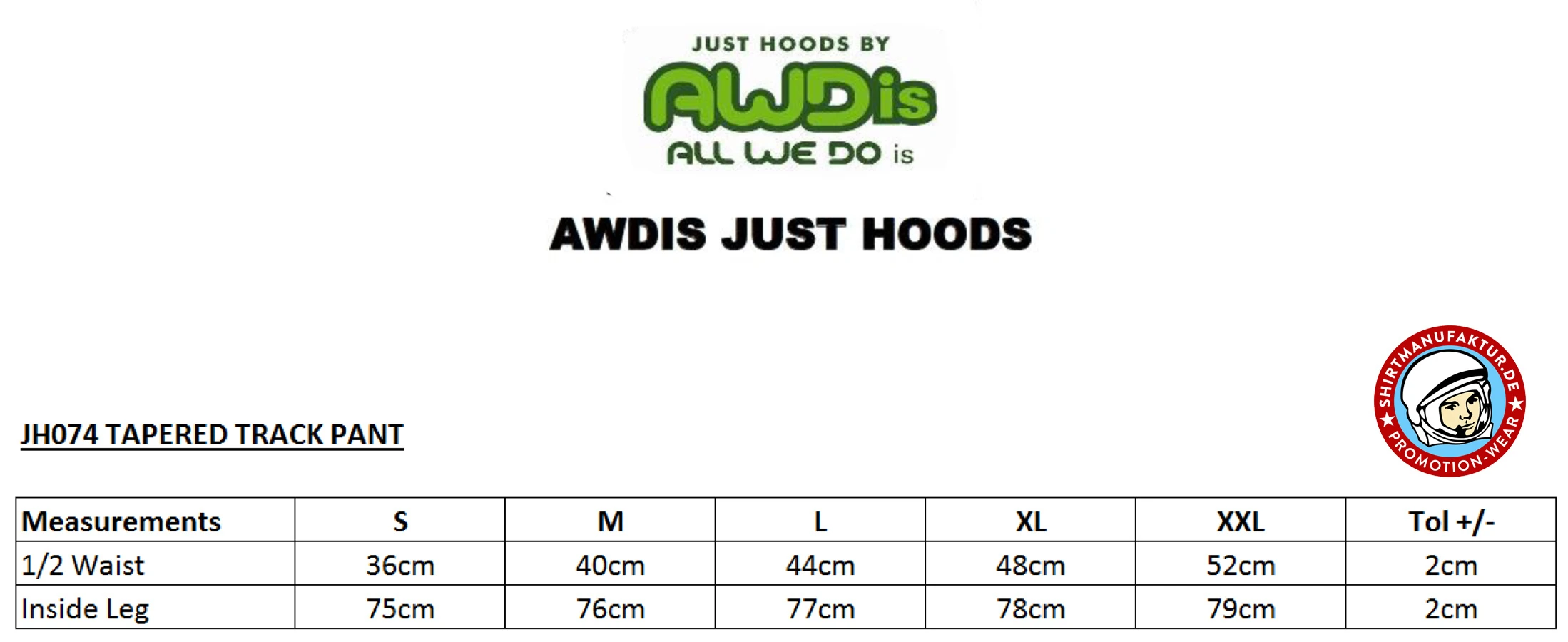 Just Hoods Tapered Track Pant