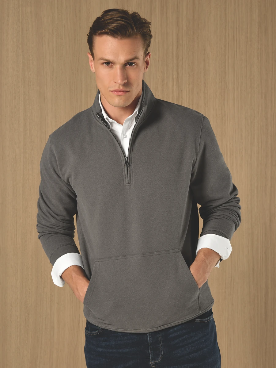 Kustom Kit 1/4 Zip Piqué Sweatshirt