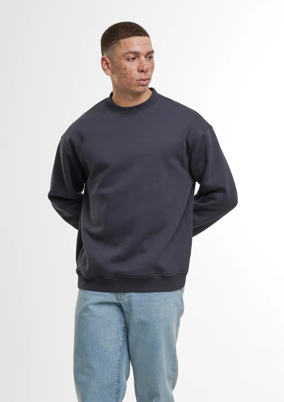 Build Your Brand Loose Fit Sweatshirt