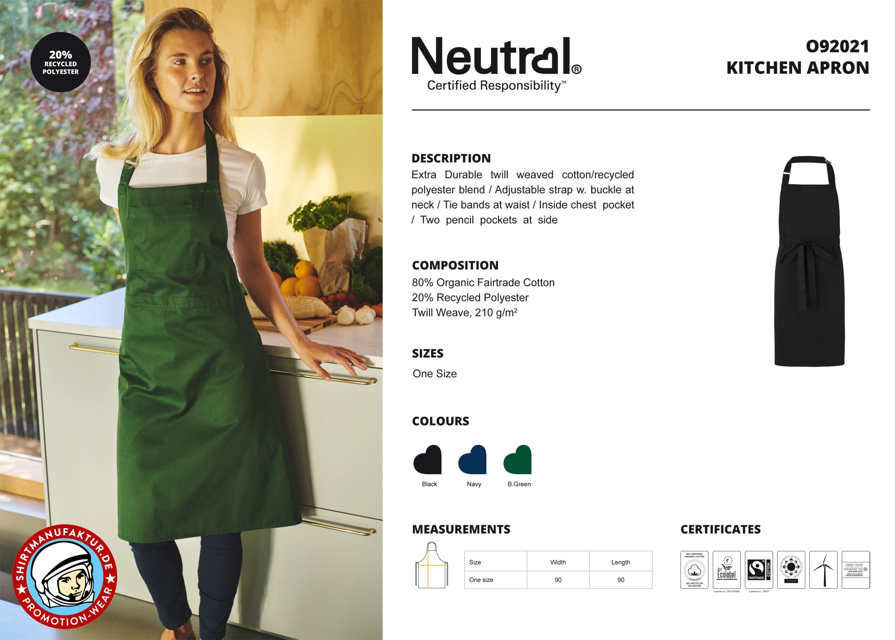 Neutral Kitchen Apron