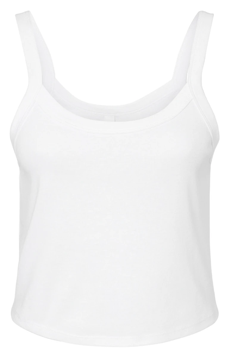 Bella Womens Micro Rib Spaghetti Strap Tank