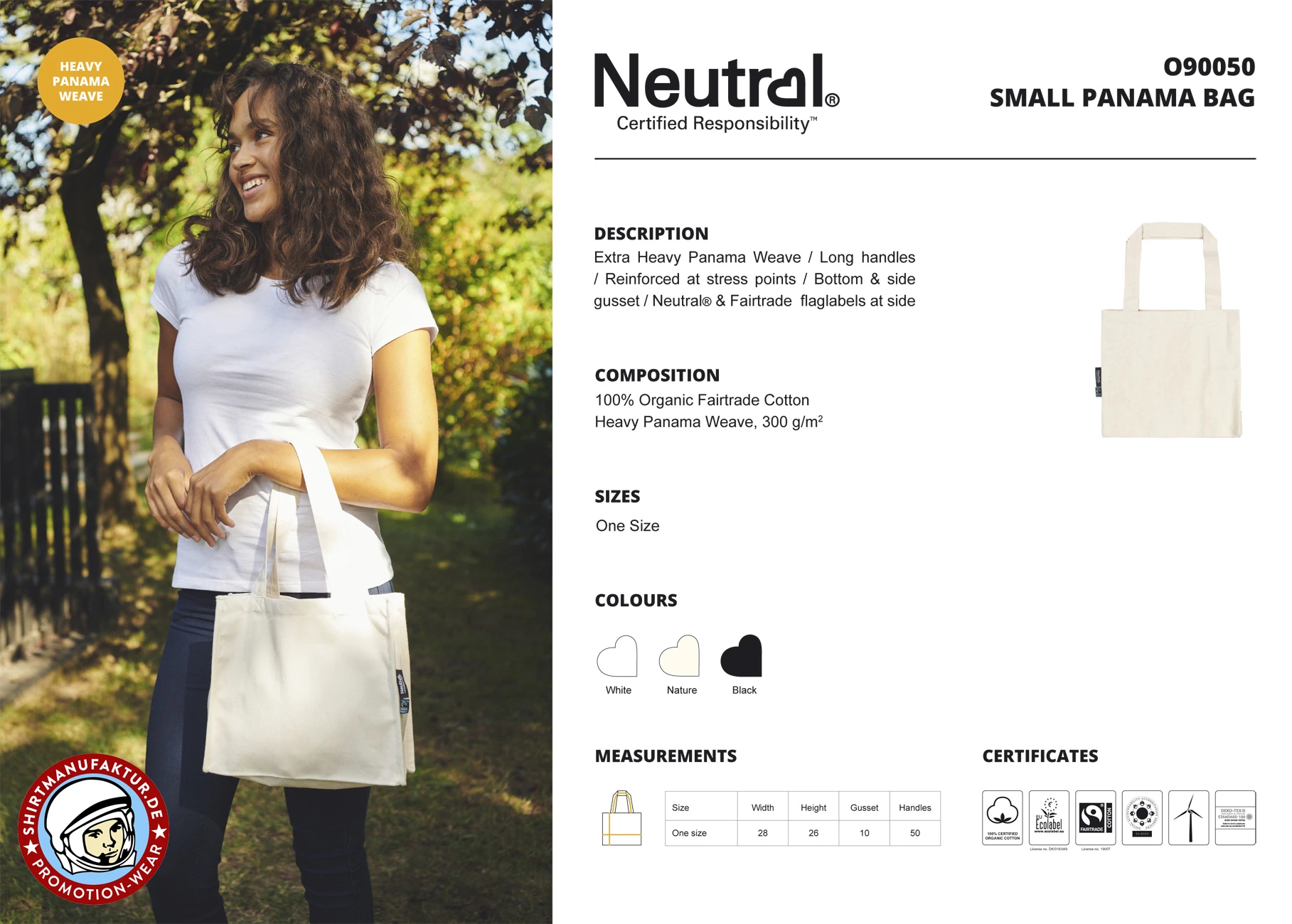 Neutral Small Panama Bag