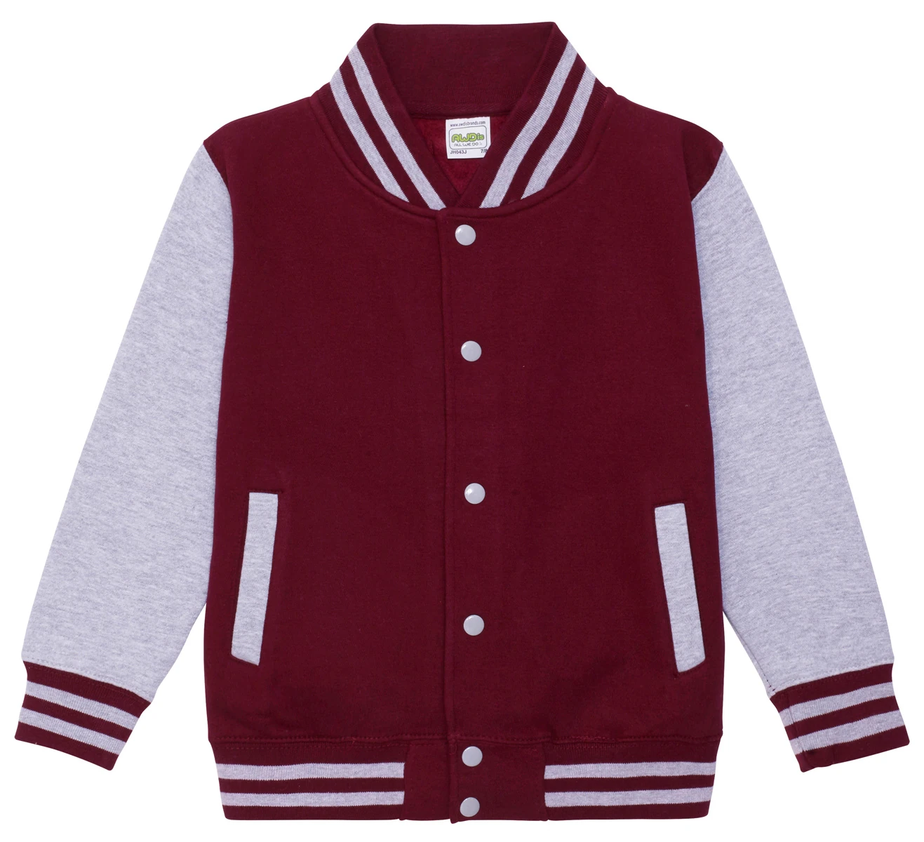 Just Hoods Kids Varsity Jacket