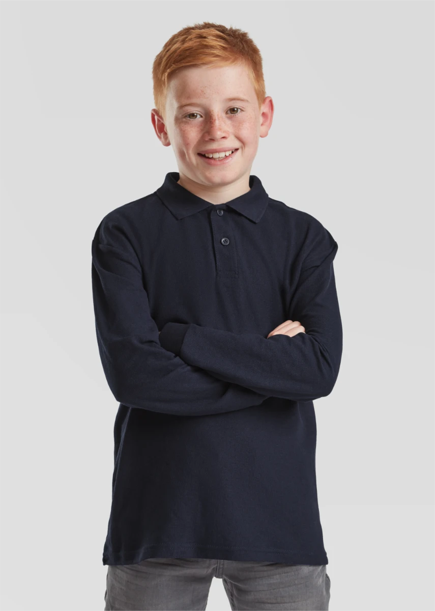 Fruit of the Loom Kids Longsleeve 65/35 Polo