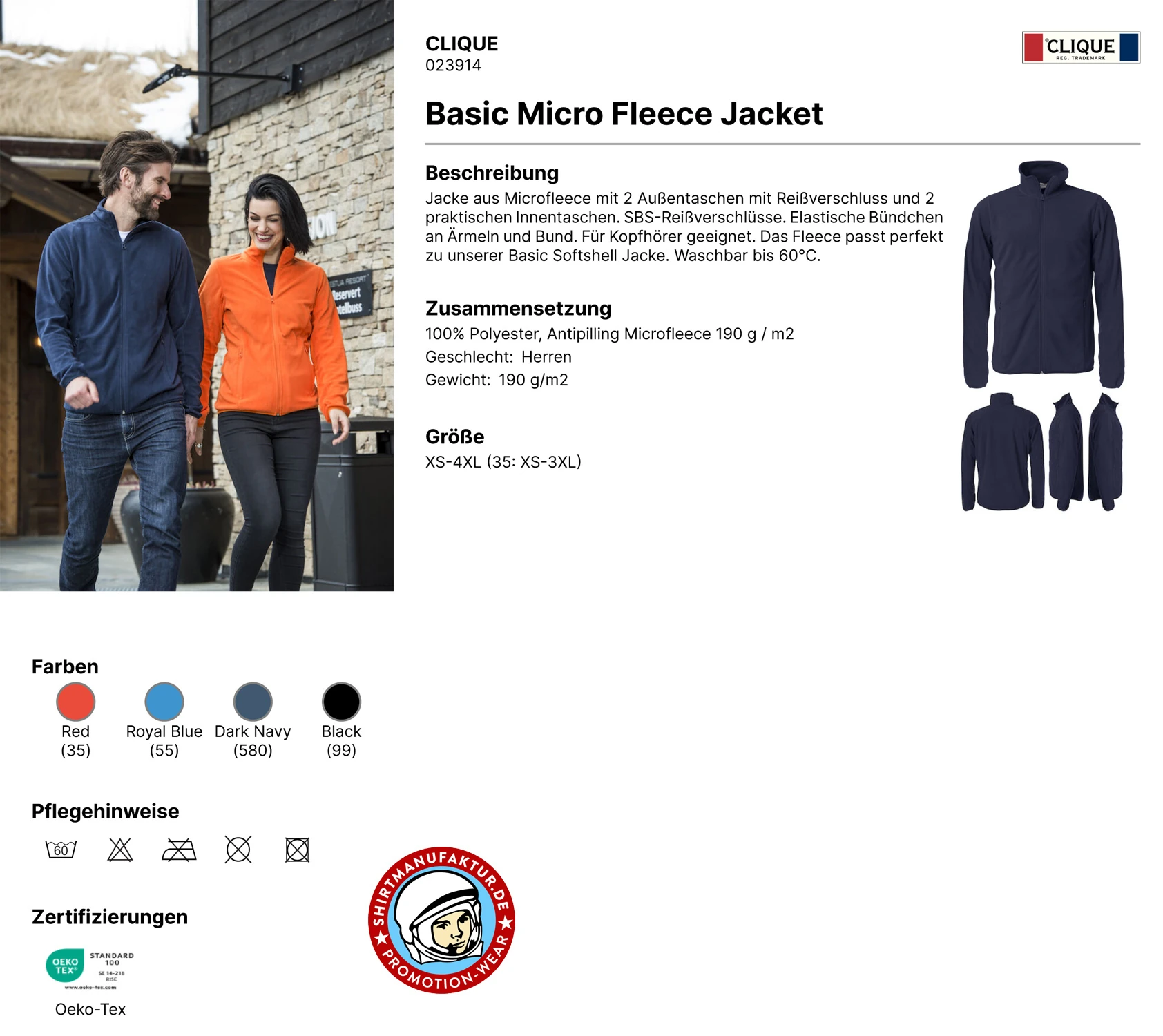 Clique Basic Micro Fleece Jacket Clique Basic Micro Fleece Jacket